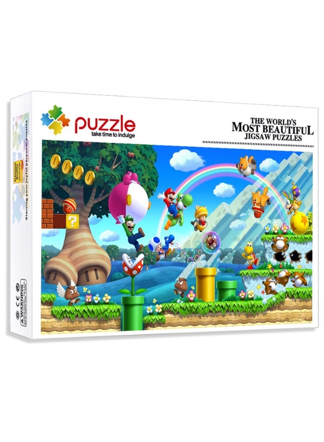 Puzzles 1000 cartoon Mario character puzzles - fun and engaging puzzles suitable for all ages - Image 1