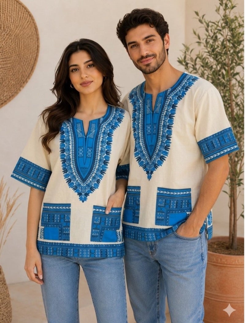 Women's Printed Short-Sleeve Casual Tunic Blouse - Image 4