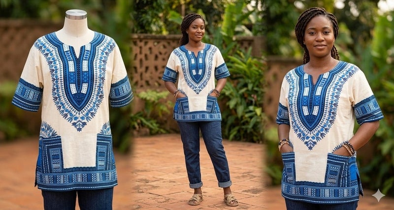 Women's Printed Short-Sleeve Casual Tunic Blouse - Image 5