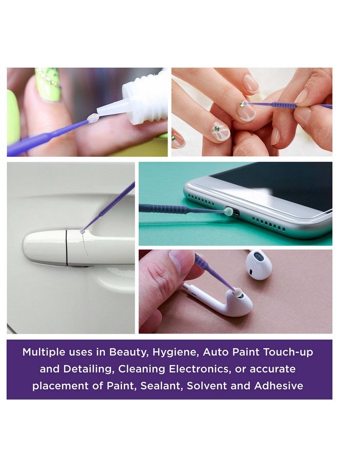 TCP Global Eyelash Extension Micro Brushes 100 Medium 2.0 Mm Tip Size Purple Disposable Brush Applicators Apply Makeup Paint Touch Up  - Image 5