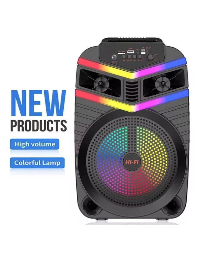 Microplus Wireless Bluetooth Speaker Stereo Sound FM Radio TF Memory USB Input Mic Input AUX PS-4837 - Image 5