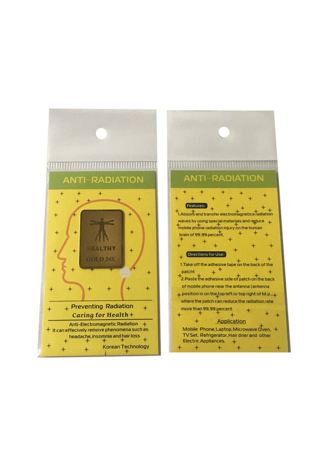 Full Set Of 16 24K Radiation Phone Stickers-Color:lotus Style - Image 5