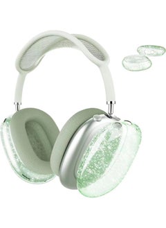 For 2024 Airpods Max2 Protective Case Apple Head-mounted Airpodsmax Earmuff Case-Color:glitter Through Green-Model:airpods Max