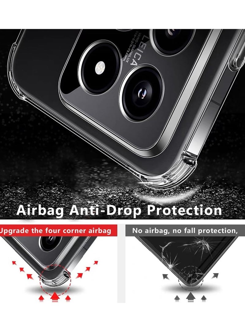 Techie Xiaomi 14 5G TPU Bumper Corner Case with Camera Lens Protection Transparent Protective Back Cover - Image 3