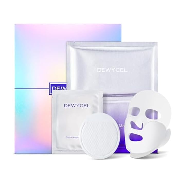 DEWYCEL PRIVATE CARE MASK with edelweiss callus culture extract | 3STEP face mask for glow skin - elasticity, hydrating, firming | Soothing Recovery & Moisture with Panthenol, Niacinamide - Image 2