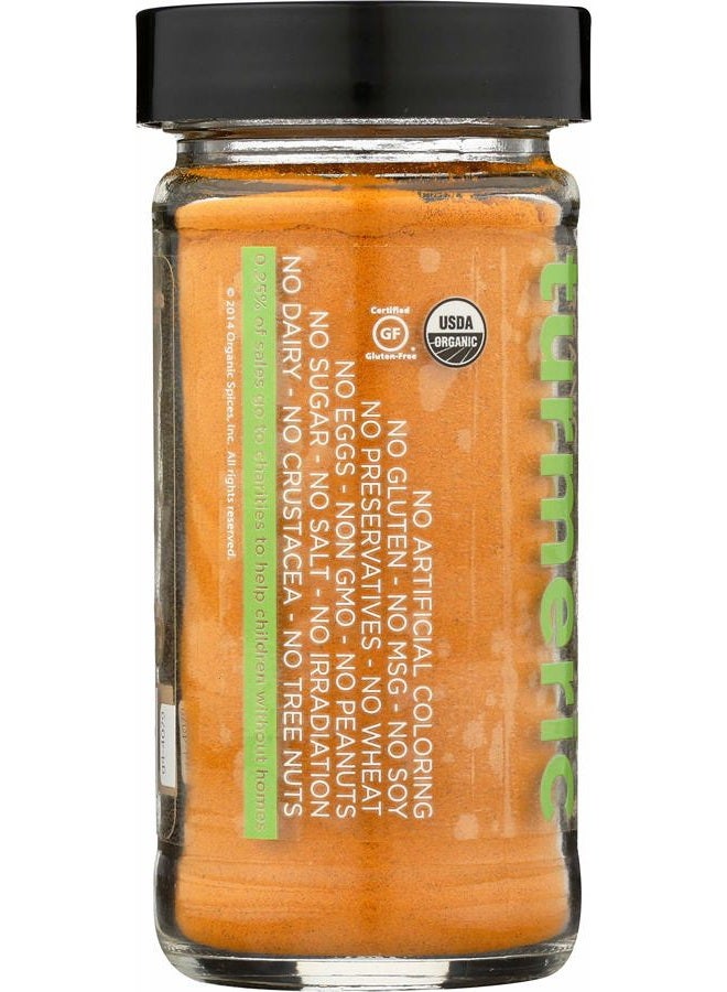 Spicely Organics Turmeric Powder 1.70 Ounce Jar Certified Gluten Free - Image 2