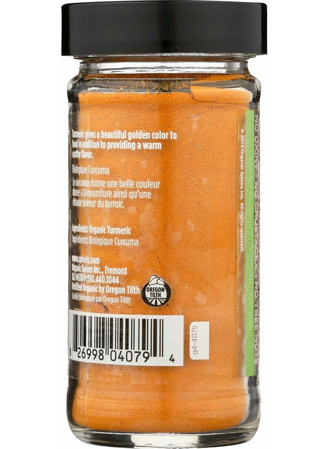 Spicely Organics Turmeric Powder 1.70 Ounce Jar Certified Gluten Free - Image 4