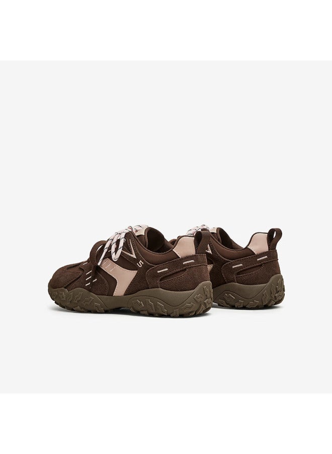 Tata Cocoa Bean Retro Sneakers Women's Casual Shoes Training Shoes, Dark Brown/pink Cm5, Size 38 - Image 3