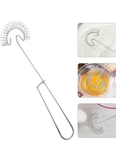 Spiral Whisk Egg Mini Whipper Whisk Stainless Steel Egg Whisk Flat Spring Coil Whisk Egg Frother, Milk Sauce and Gravy Whisk Beater Blender Scandinavian Type Whisk