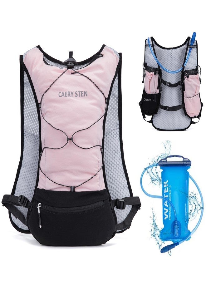 CAREYSTEN CAERY STEN Lightweight Hydration Vest Backpack for Running, Hiking, Cycling, Trail Running - Breathable Mesh, Adjustable Straps, Compact Water Pack Bag for Men & Women(Pink) - Image 1
