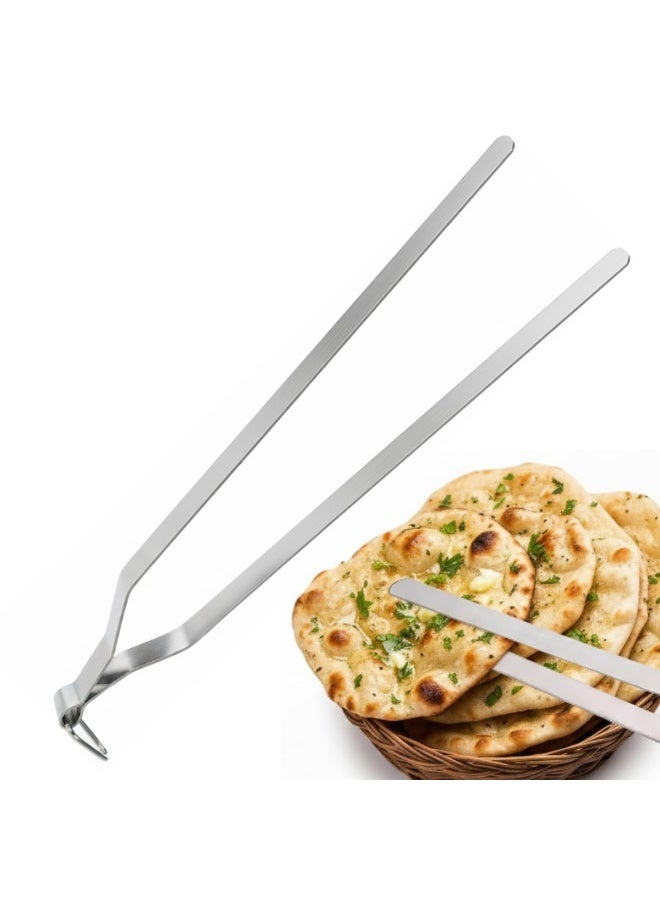 AMM Stainless Steel Roti Tong Chimta – Chapati, Naan & Pita Bread Holder for Gas Stove - Image 3