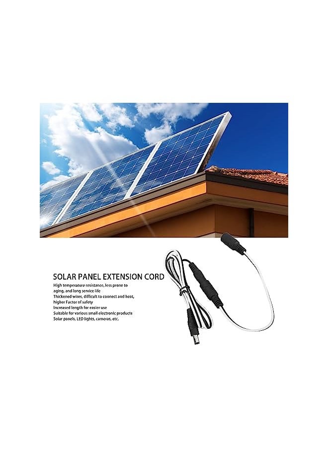 PROMASS promass Solar Panel Power Extension Cable, DC Extension Cable for Solar Panels, LED Lights, Cameras, Convenient Practical Solar Extension Cable for Automotive RV Boat Marine Solar Panel (1m / 3.3ft)  - Image 3