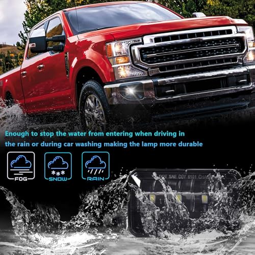 GPLUS G-PLUS LED Fog Lights Compatible with Ford F150 2015-2020,Fit Ford F250 F350 Super Duty 2017-2018 Front Bumper Fog Lamps Driver and Passenger Side FL3Z15200B FL3Z15201B FO2593235 FO2592235 - Image 4