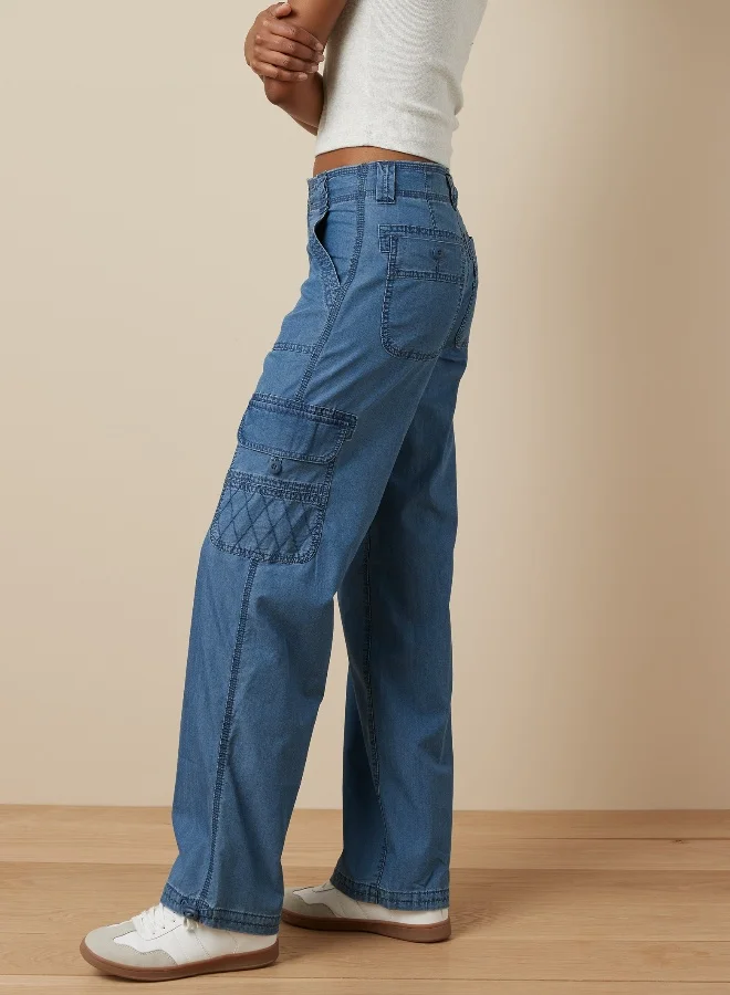 امريكان ايجل AE Stretch High-Waisted Baggy Jogger