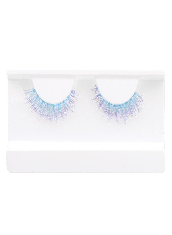 BERSHNOR Colored Blue Lashes Cat Eye Faux Mink False Eyelashes 3D Curly Volume Fake Lashes Corlorful Eyelashes - Image 1