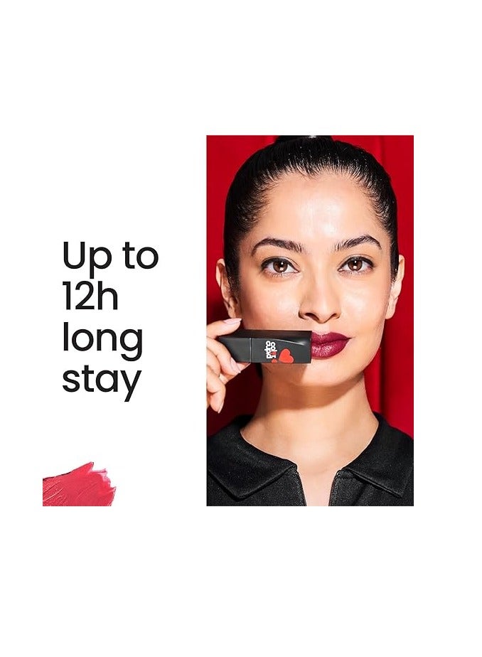 color cupid velvety intense color 12-Hour Stay Bullet Lipstick | Infused with Hyaluronic Acid & Jojoba Oil | Transfer proof & Smudge Proof | Love Season | Spring Pink | 4.1g - Image 3