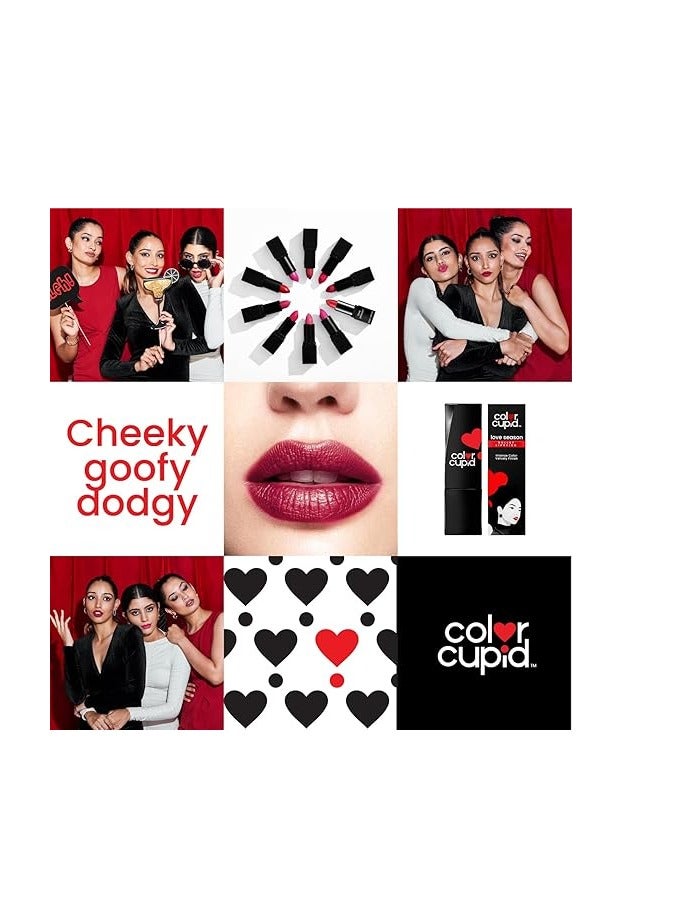 color cupid velvety intense color 12-Hour Stay Bullet Lipstick | Infused with Hyaluronic Acid & Jojoba Oil | Transfer proof & Smudge Proof | Love Season | Spring Pink | 4.1g - Image 5