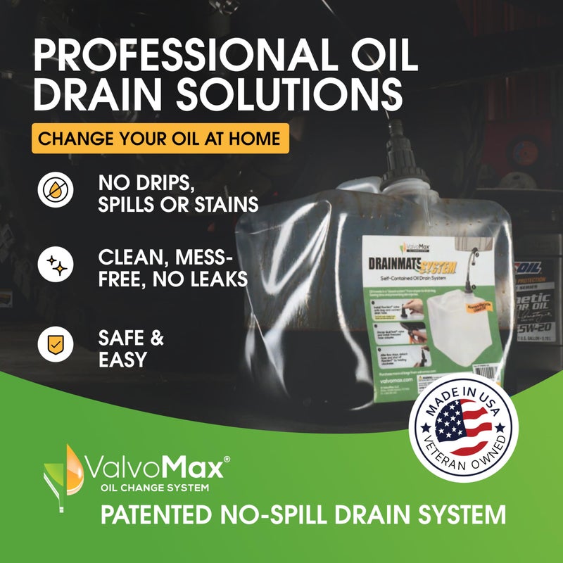 ValvoMax Oil Drain Containers â€“ Clean, No-Mess Used Oil Collection System â€“ Compatible Quick Twist Oil Drain Valve (20 Qt Jug with Handle) - Image 2