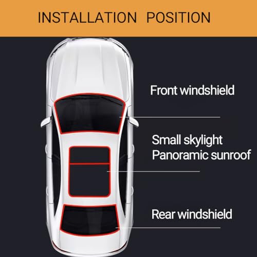 PACIXU Car Front Windshield Rubber Seal Strip, Windshield Weather Stripping, Molding Trim Strips for Most Cars Trucks RV SUVs, 20Ft, Black - Image 3