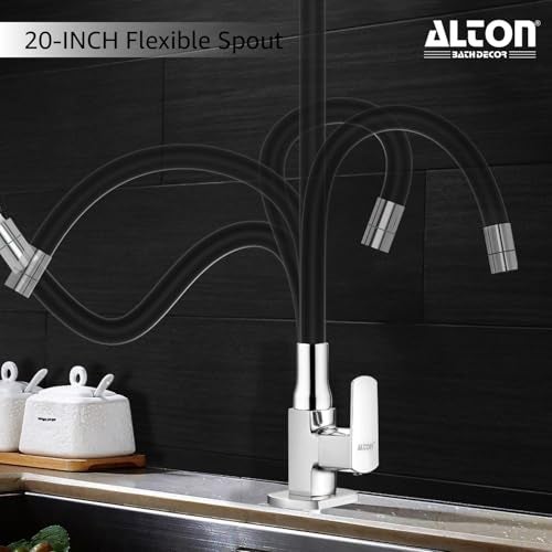 ALTON QDRL5855-SF, Swan Neck with Flexible Swivel Spout | Kitchen Sink Tap | Kitchen Faucet | Tap for Kitchen Sink | Taps | Wash Basin Tap | Pillar Tap - Image 2