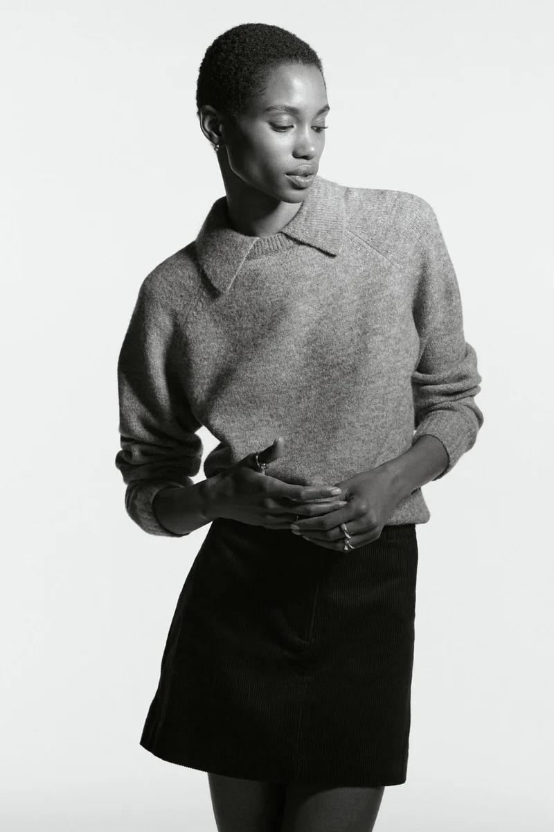 اتش اند ام كنزة بياقة