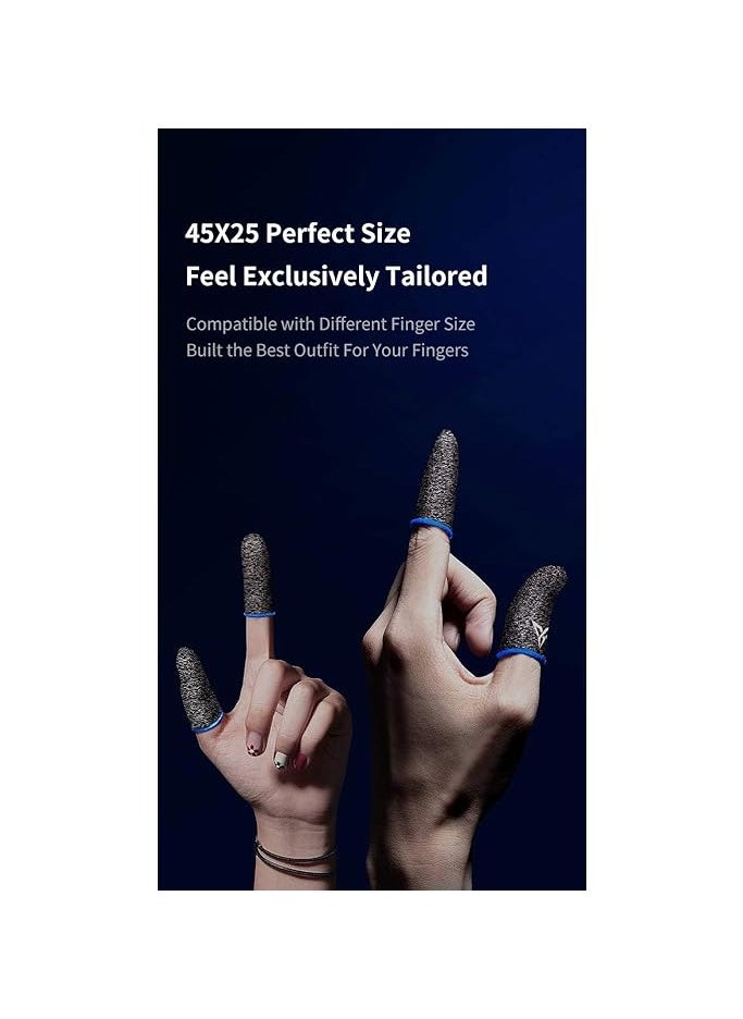 Finger Sleeves for Game Controller - Sweat-Proof Gloves for Phone Gaming (PUBG and Other Touch Screen Games)