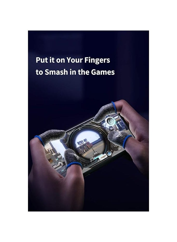Finger Sleeves for Game Controller - Sweat-Proof Gloves for Phone Gaming (PUBG and Other Touch Screen Games)