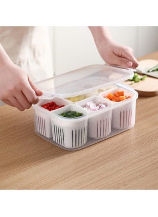 MosQuick®6 grid Fridge Storage Boxes fridge storage containers fridge organiser storage boxes Vegetable Storage Box for Fridge freezer storage containers fridge containers for storage Fridge Organizer - pzsku/Z810A3411C65DE96E1B4EZ/45/_/1737721128/062399dc-548a-4646-9cd9-028e2b2afee2