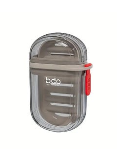 Portable Travel Soap Box with Lid, Sealed Leak-Proof Soap Case, Drain Layer Design, Durable PET Material, Compact Hygiene & Sanitation Storage Container