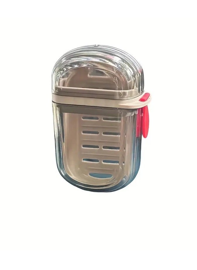 bdo - Portable Travel Soap Box with Lid, Sealed Leak-Proof Soap Case, Drain Layer Design, Durable PET Material, Compact Hygiene & Sanitation Storage Container - Image 1