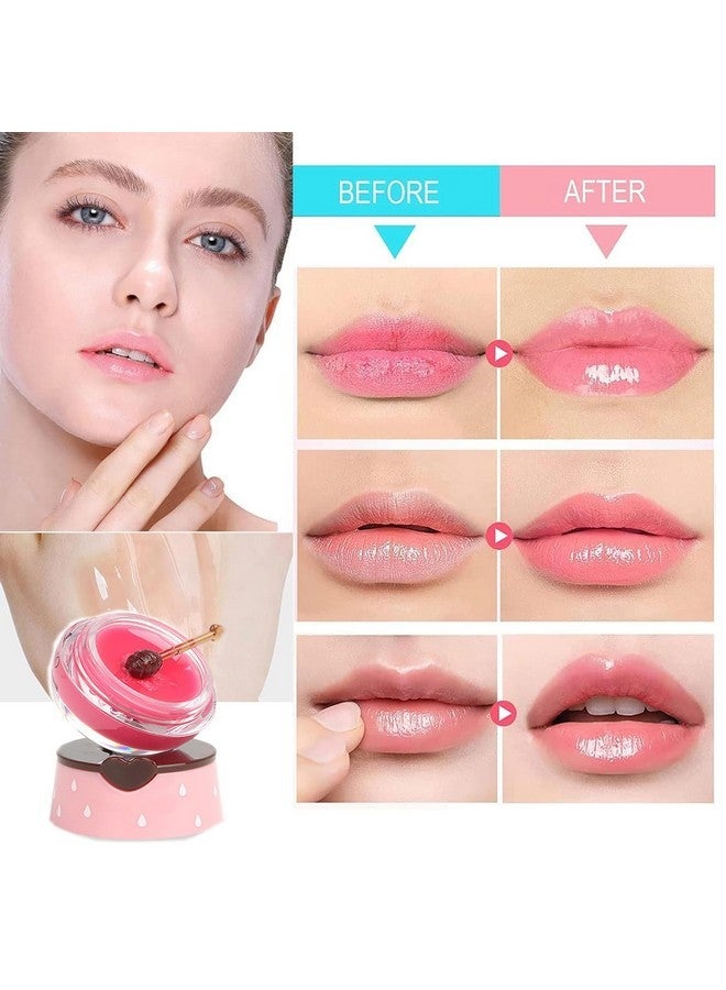 MinFei Bee Lip Balm Honey Pot,8PCS Lip Mask Overnight,Hydrating Prevention Dry and Cracked Lip Scrubs Exfoliator Lip Care,Moisturizing Lip Sleeping Mask Reduces Lip Lines  - Image 2