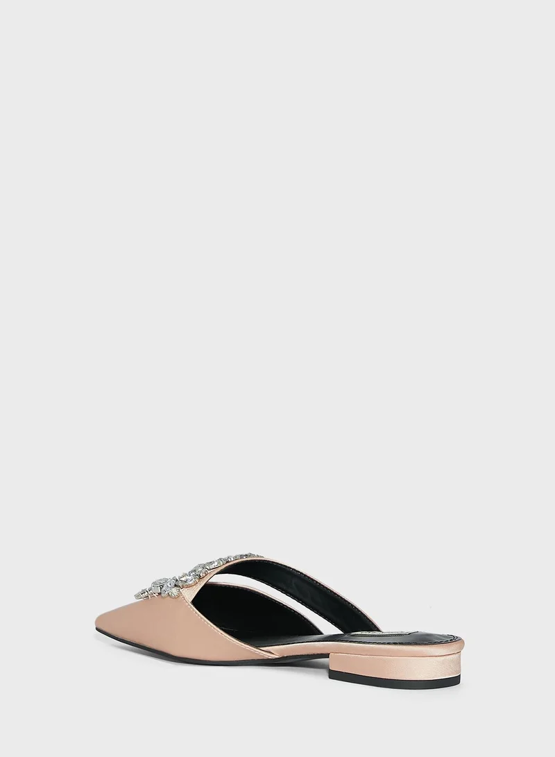 RIVER ISLAND T Bar Low Heel Sandals