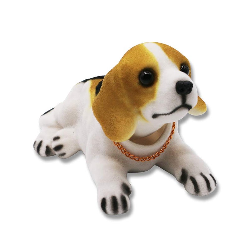 Rayberro Bobble Head Beagle, Car Decoration Nodding Dog Ornaments High Emulation Creative Dog Dashboard Crafts Gift for Car, Vehicle, Desk, Tabletop, Office Decor, Baby, Kids Toy - Image 4