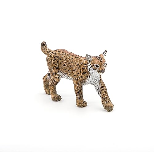 Papo - Lynx - Realistic Plastic Figurine - 3 Years Old - Wildlife - Hand Painted - Accurate and Realistic Details - Durable and Educational - Children's Toy - Gift Idea - Lynx Figurine - Wild cat Toy - Image 3