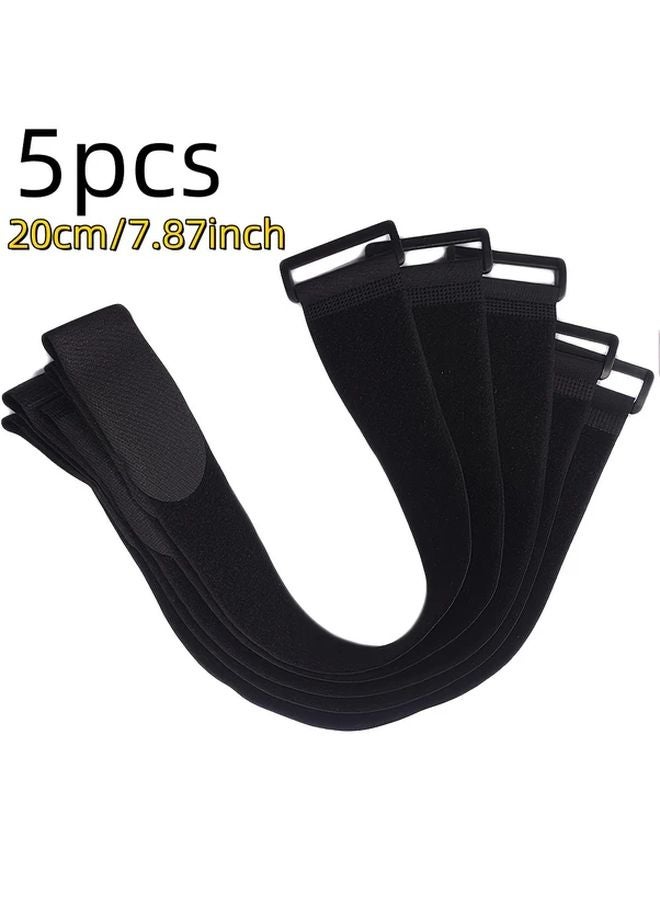 5pcs 40cm Heavy Duty Reusable Fastener Straps Adjustable Tie Down Bands With Buckle - Image 4