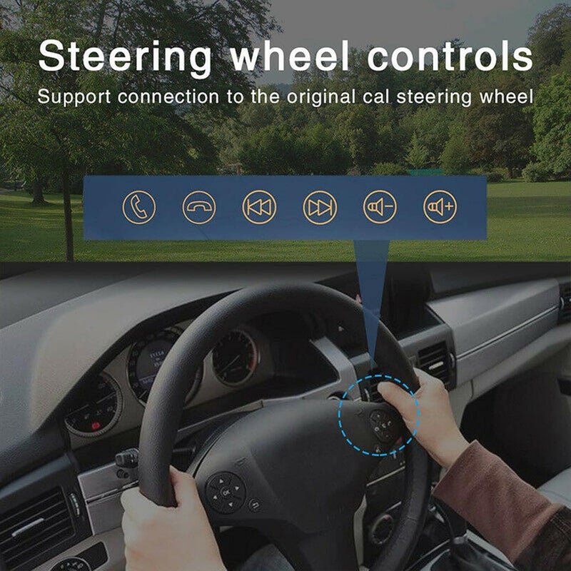 klarako Car Entertainment Multimedia System, klarako 8in Car Stereo GPS Navigation for Android10.0 Wifi FM Radio Media Player Mirror Link Capacitive Touch Screen(1+16G) - Image 4