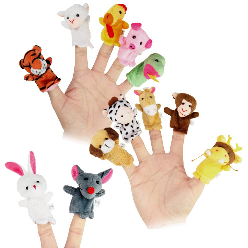 Sealive Finger Puppets for Toddlers 1-3, Baby & Toddler Finger Puppets, Soft Plush Animal Toys for Storytelling, Educational Toy Set for Boys & Girls, Great for Home, School, Parties & Travel - Image 1