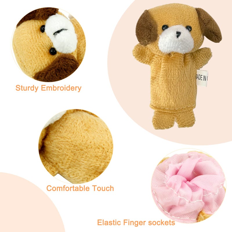 Sealive Finger Puppets for Toddlers 1-3, Baby & Toddler Finger Puppets, Soft Plush Animal Toys for Storytelling, Educational Toy Set for Boys & Girls, Great for Home, School, Parties & Travel - Image 5