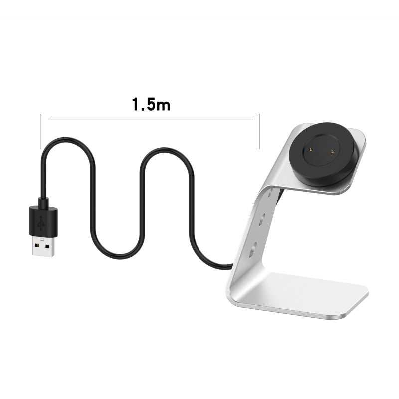 Magnetic Charger Stand Compatible with Huawei Smart Watch GT2/GT/GT2E/Honor GS PRO Aluminum Alloy USB Charging Cable Dock - Image 3