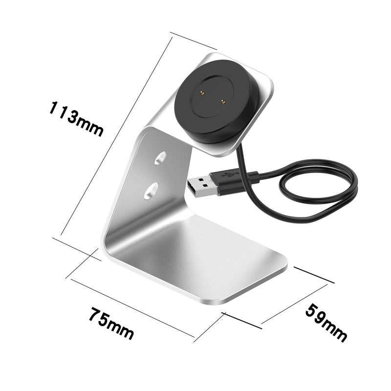 Magnetic Charger Stand Compatible with Huawei Smart Watch GT2/GT/GT2E/Honor GS PRO Aluminum Alloy USB Charging Cable Dock - Image 2