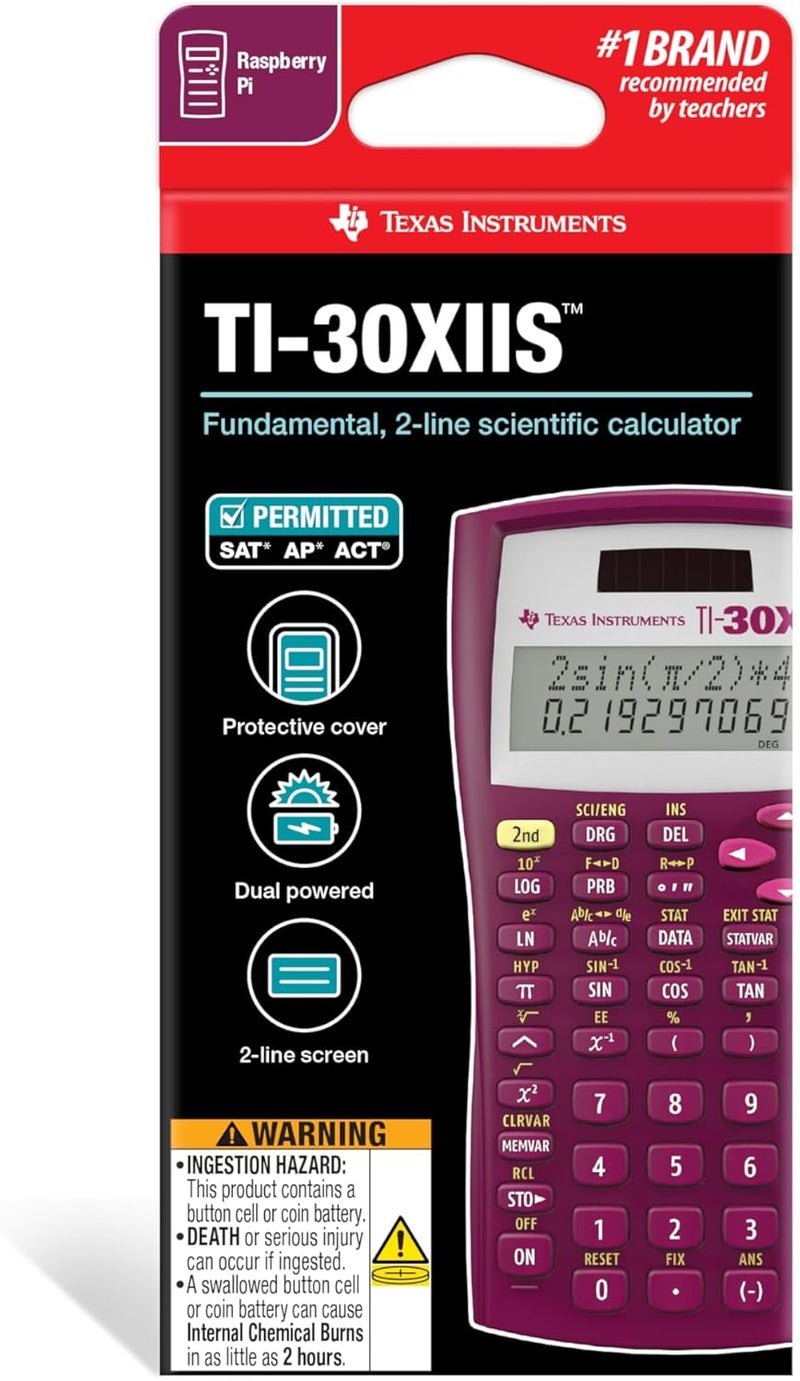 Texas Instruments TI-30XIIS Scientific Calculator in Raspberry Color - Image 5
