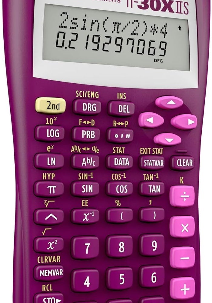 Texas Instruments TI-30XIIS Scientific Calculator in Raspberry Color - Image 3