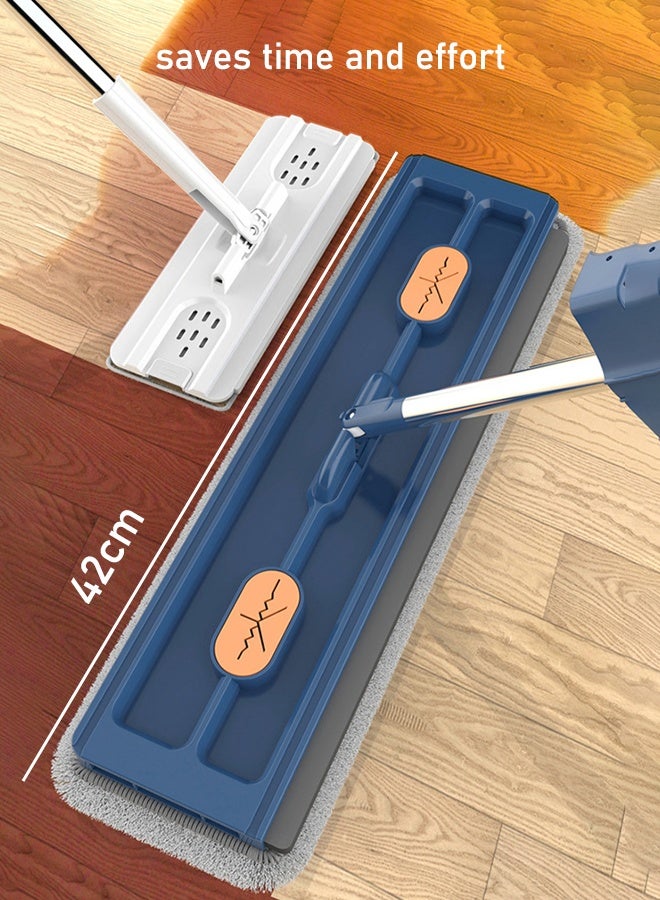 Anti-mite flat mop (with EVA scraper), quick scraping and drying, lightweight and efficient floor cleaning tool  Floor mop, 360° handheld washable mop, household cleaning, hardwood floor mop, mop suitable for wooden floor, laminate floor, tile - Image 5