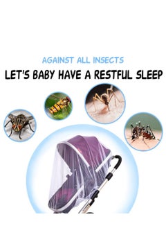 Generic Mosquito Net for Stroller - 2 Pack Durable Baby Stroller Mosquito Net - Perfect Bug Net for Strollers, Bassinets, Cradles, Playards, Portable Mini Crib Odorless  Durable Material  - Image 3