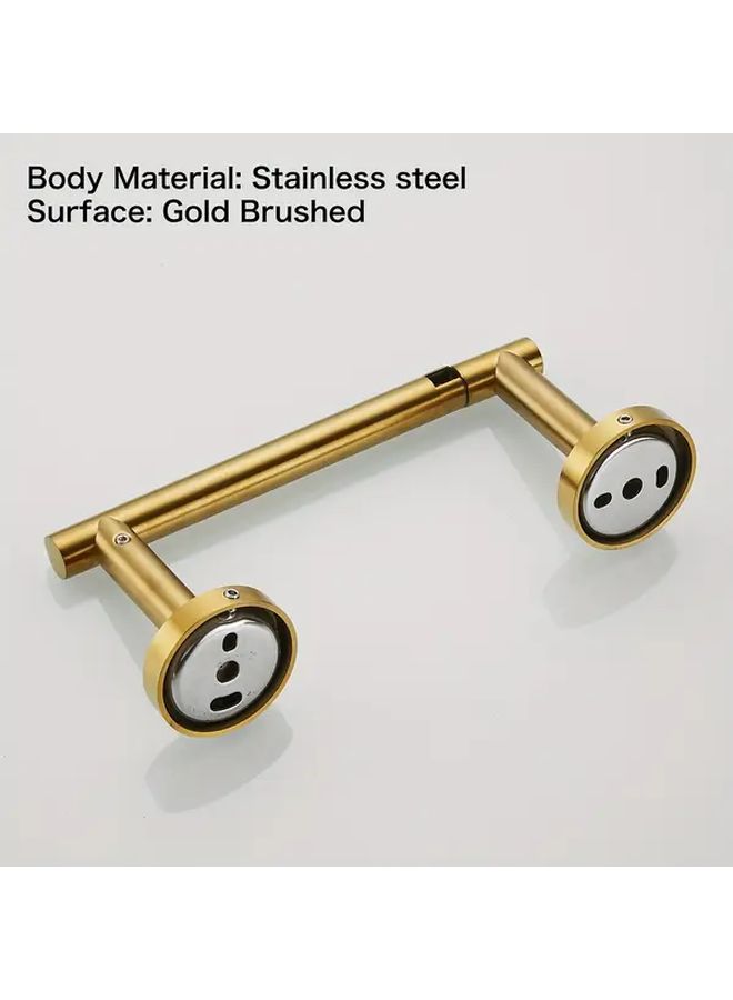 Wall Mount Detachable Stainless Steel Toilet Paper Holder Brushed Rotating Rod - Image 4