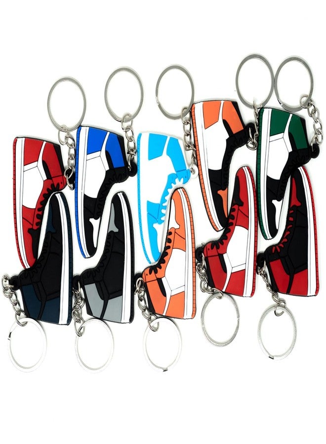 4Hrse - Retro Shoe Rubber Sneaker Keychains Birthday Party Favors Fun Gifts Hype Props Celebration Decoration Kids Mystery Goodie Bag Prizes (Retro Pack of 10) - Image 5