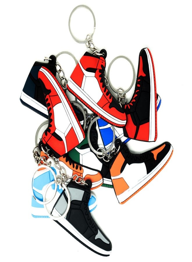 4Hrse - Retro Shoe Rubber Sneaker Keychains Birthday Party Favors Fun Gifts Hype Props Celebration Decoration Kids Mystery Goodie Bag Prizes (Retro Pack of 10) - Image 1
