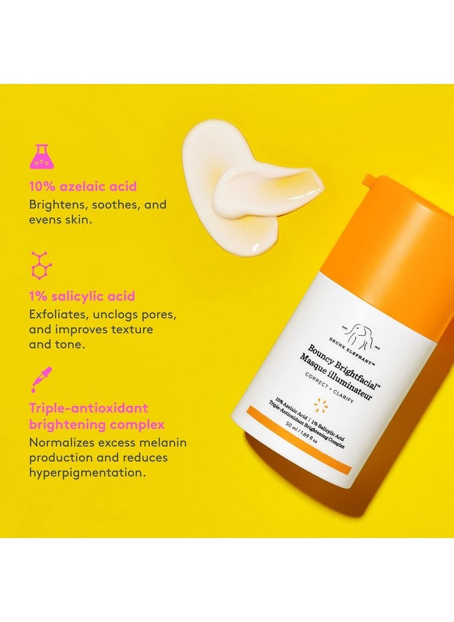 DRUNK ELEPHANT - Bouncy Brightfacial Leaveon Face Mask With Azelaic Acid And Salicylic Acid To Correct And Clarify Skin (50Ml / 1.69 Fl Oz) - Image 1