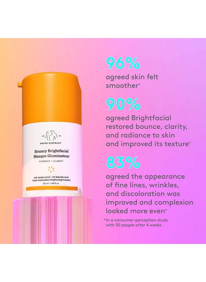 DRUNK ELEPHANT - Bouncy Brightfacial Leaveon Face Mask With Azelaic Acid And Salicylic Acid To Correct And Clarify Skin (50Ml / 1.69 Fl Oz) - Image 1