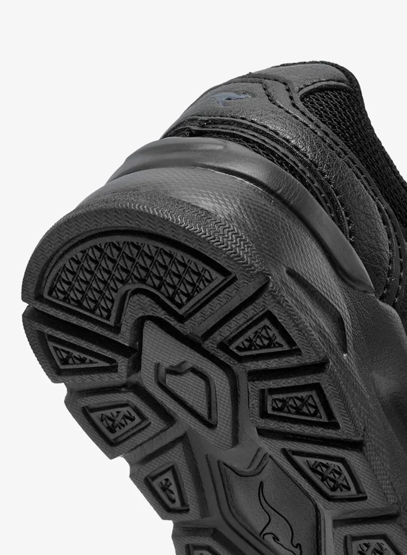 kangaROOS BLACK Kids' Logo Detail School Shoes with Hook and Loop Closure  | Best Price UAE